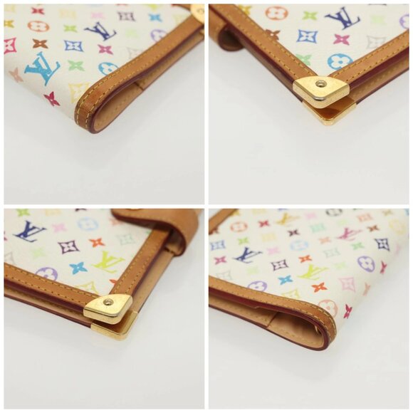 LOUIS VUITTON Multicolor Agenda PM Day Planner Cover White R21074 Auth 138936 - Picture 14 of 16